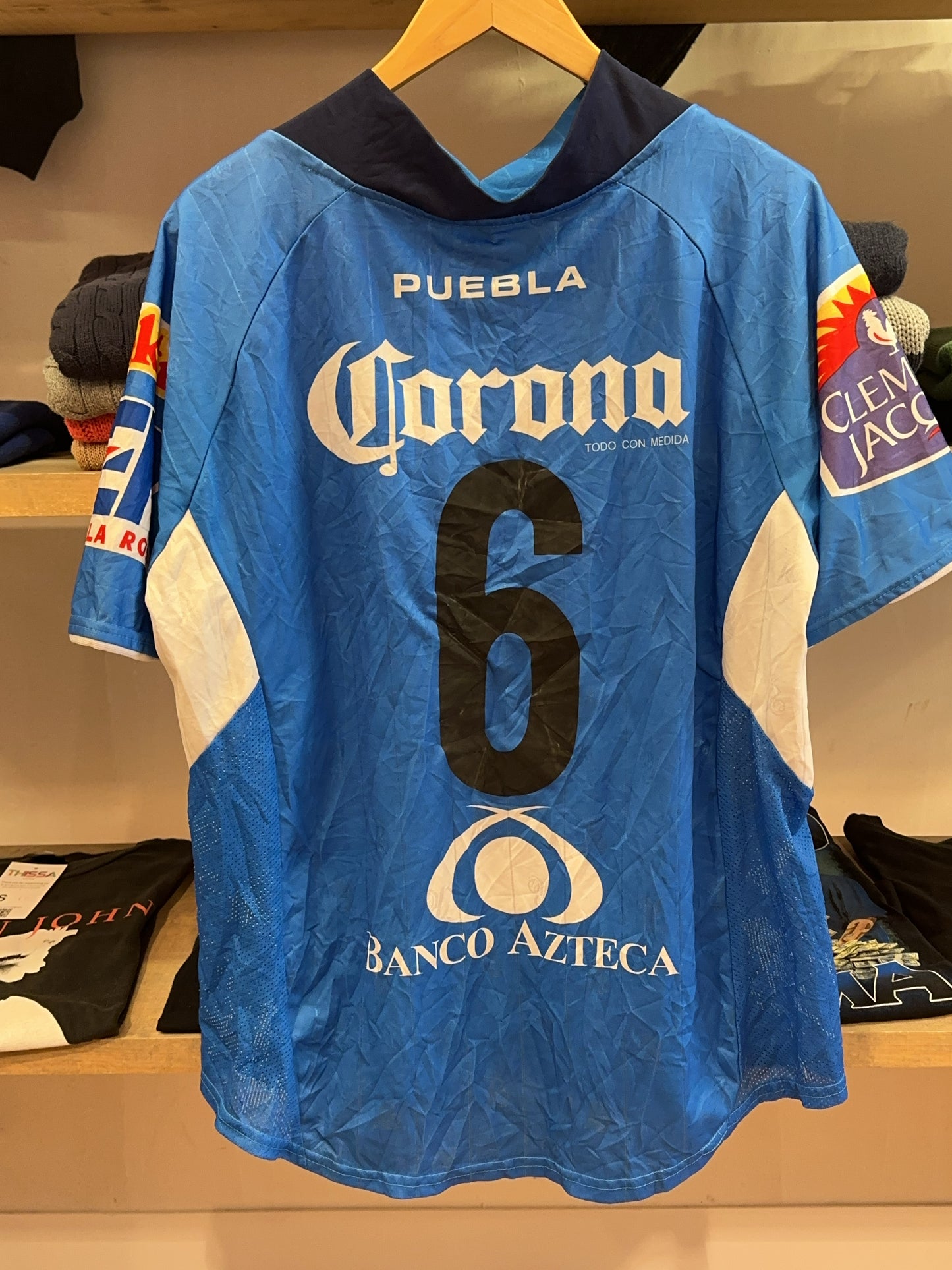 2007-2008 Club Puebla Puebla Home Football Shirt 6 - XL