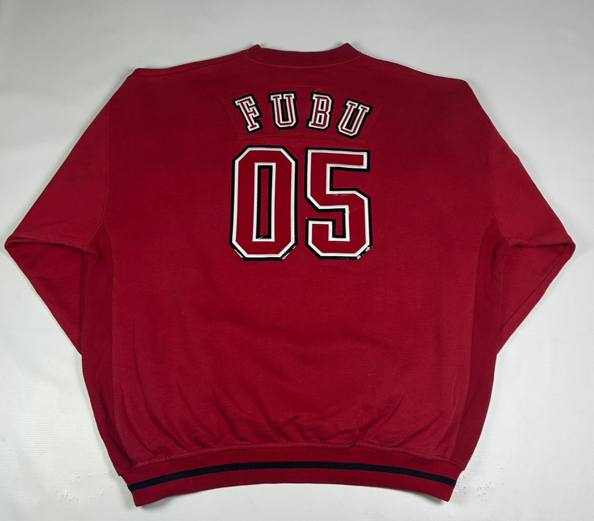 XXL - Vintage 1990's FUBU Los Angeles 05 Red Graphic Sweatshirt