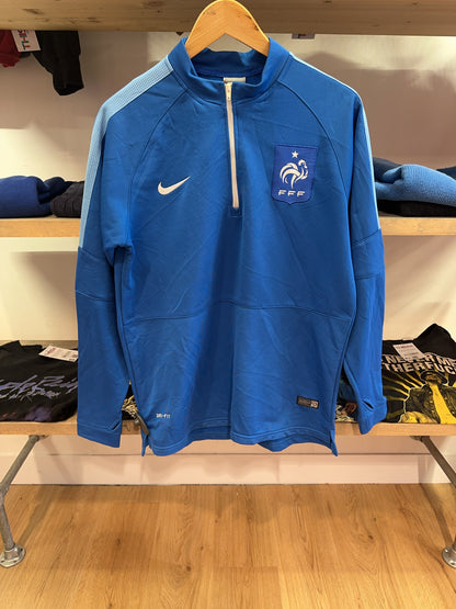 M - 2015-2016 France National Team Nike Quarterzip