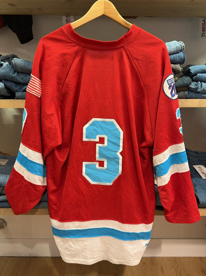 L - Madison Capitols Red Hockey Jersey