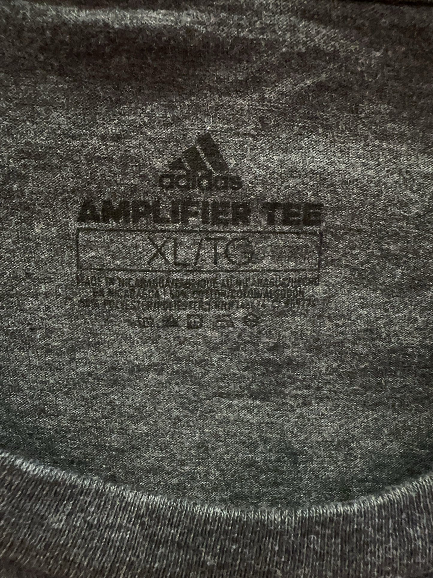 Adidas Dark Heather Gray Logo T-Shirt