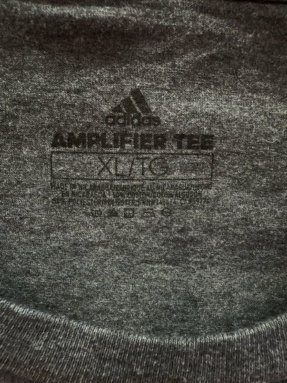 Adidas Dark Heather Gray Logo T-Shirt