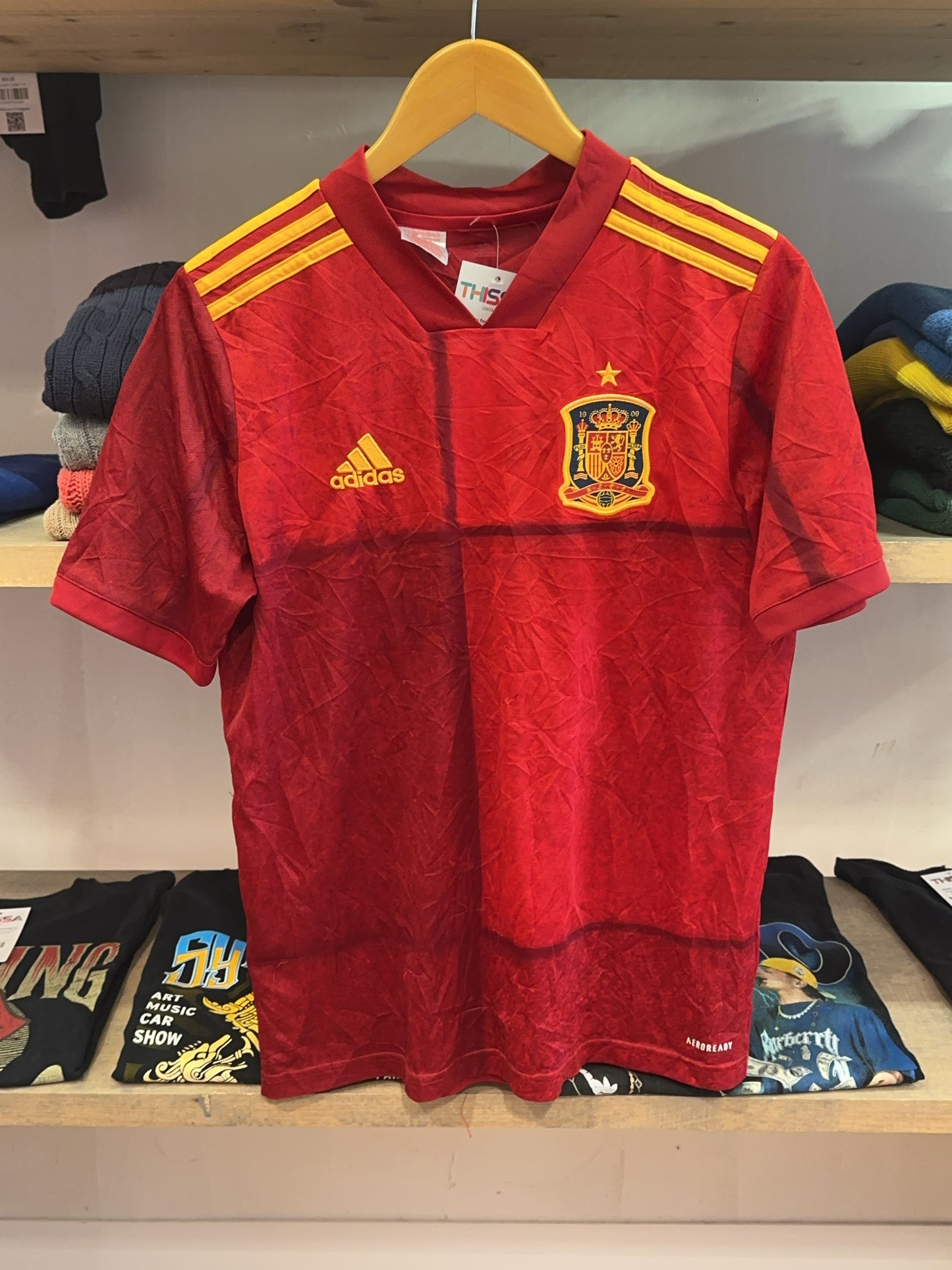 2020-2021 Spain Adidas Home Football Shirt - M