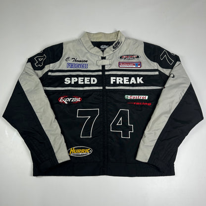 L - Vintage 1990's Fast Lane Racing Crew Jacket 74