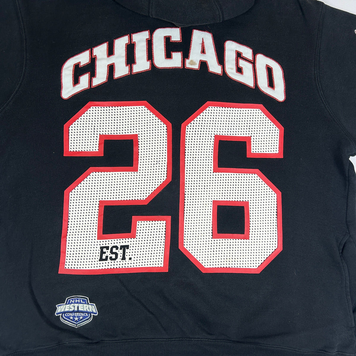 L - Vintage 2000's Chicago Blackhawks #26 Majestic NHL Hoodie Sweatshirt