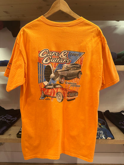 L - Orange Cars & Guitars 2009 Graphic T-Shirt