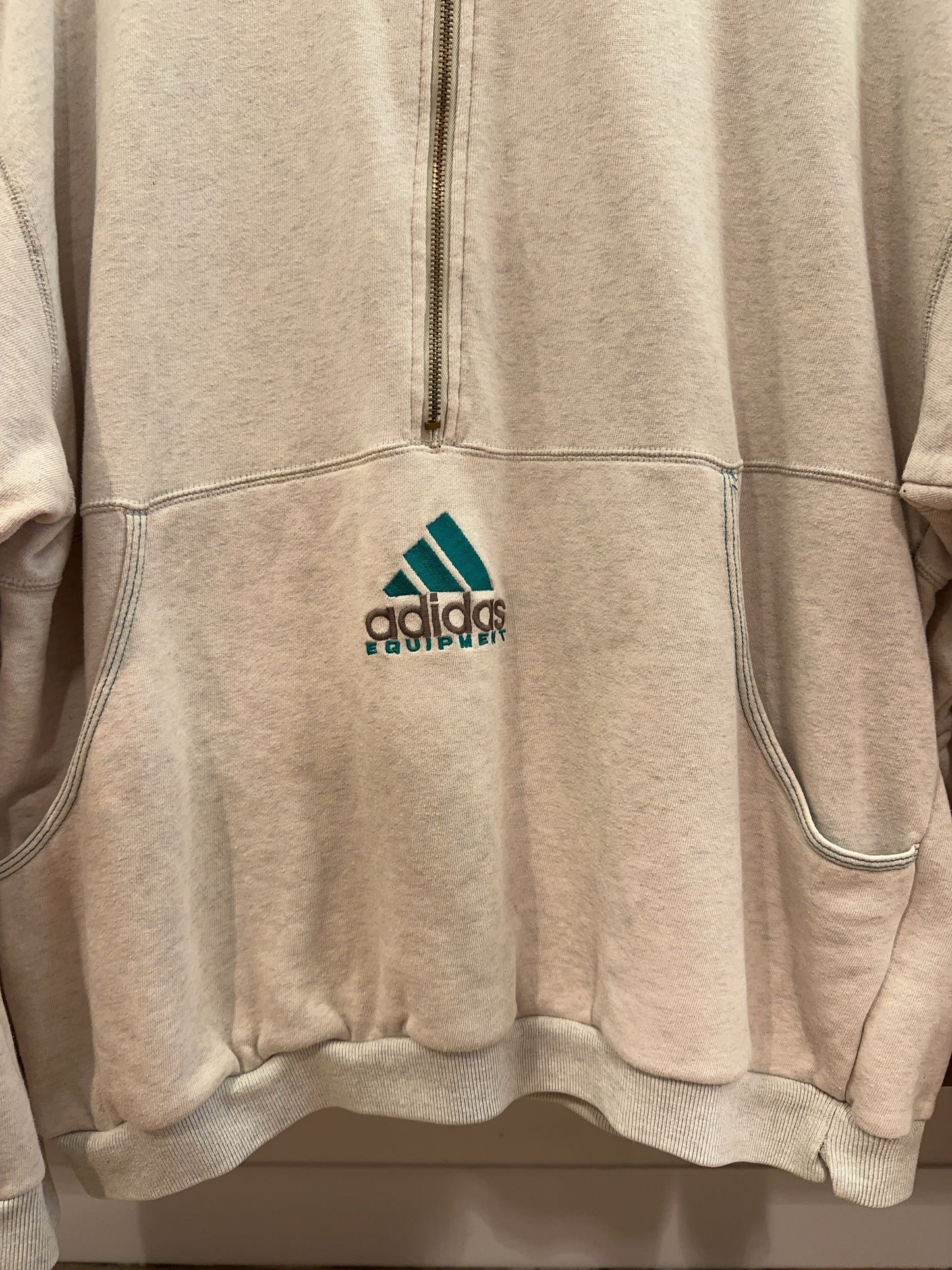 Vintage Adidas Equipment Quarter-Zip Sweatshirt - L