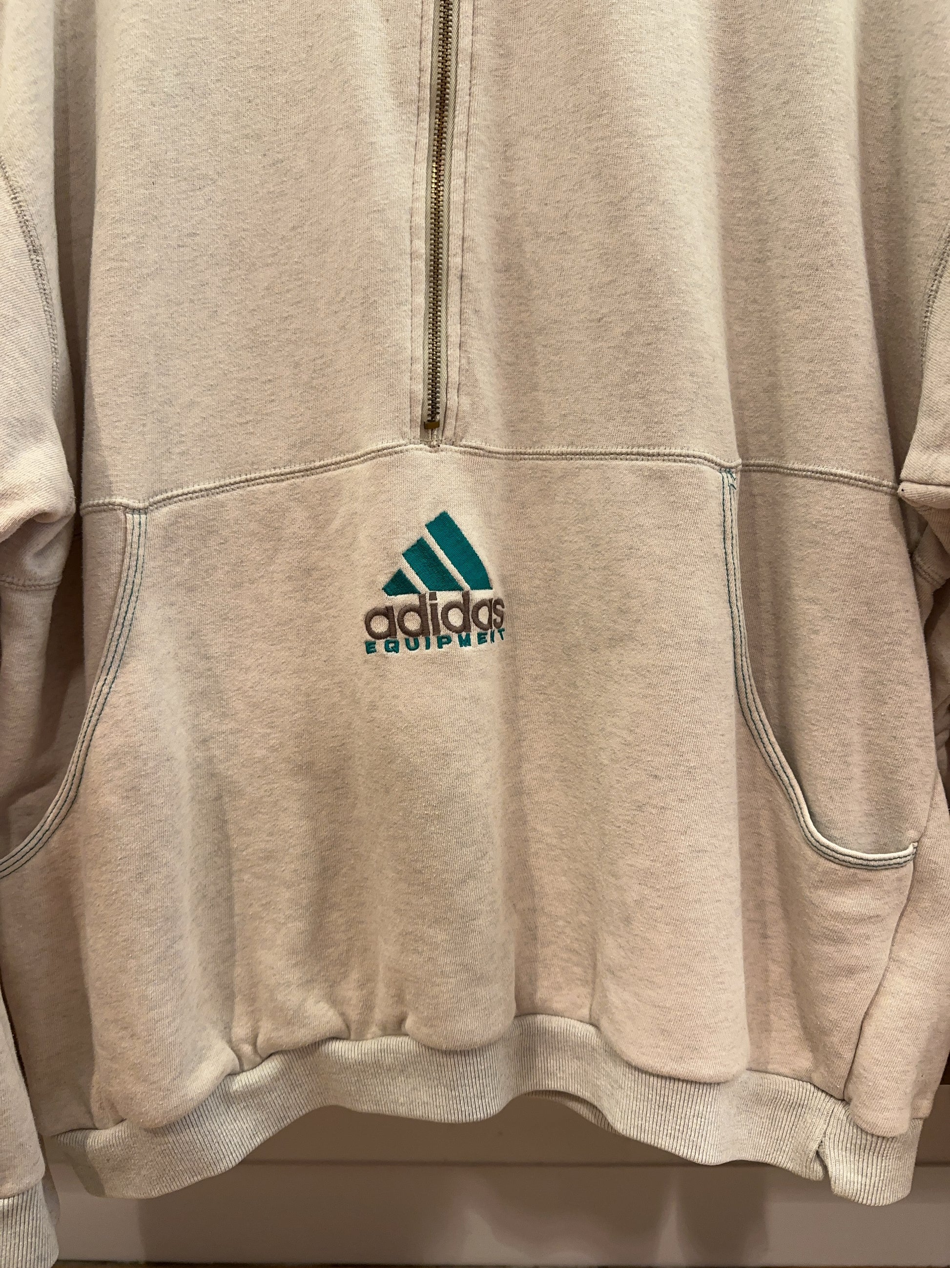 Vintage Adidas Equipment Quarter-Zip Sweatshirt - L