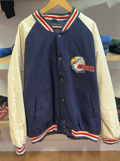 XXL - Vintage 1990's USA Eagle Varsity Steve & Barry's Jacket