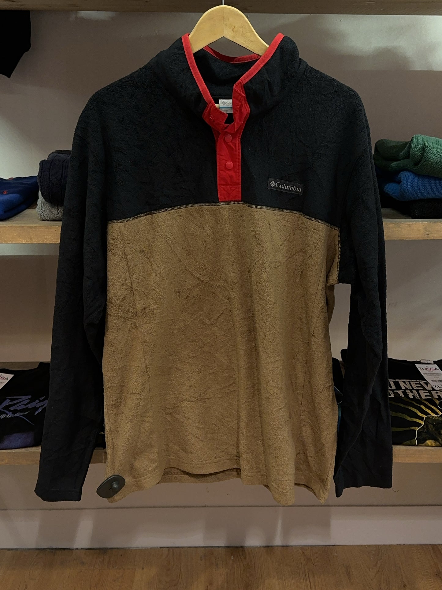 L - Columbia Fleece Quarterzip