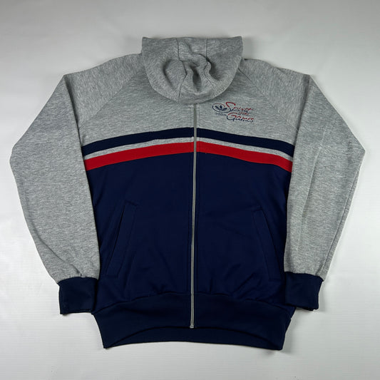 S - 1990's Adidas Spirit of the Games Colorblock Hooded Track Jacket
