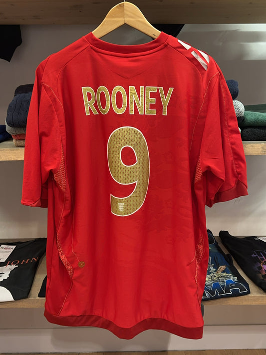 2006-2008 England Rooney #9 Umbro Away Football Shirt - XL