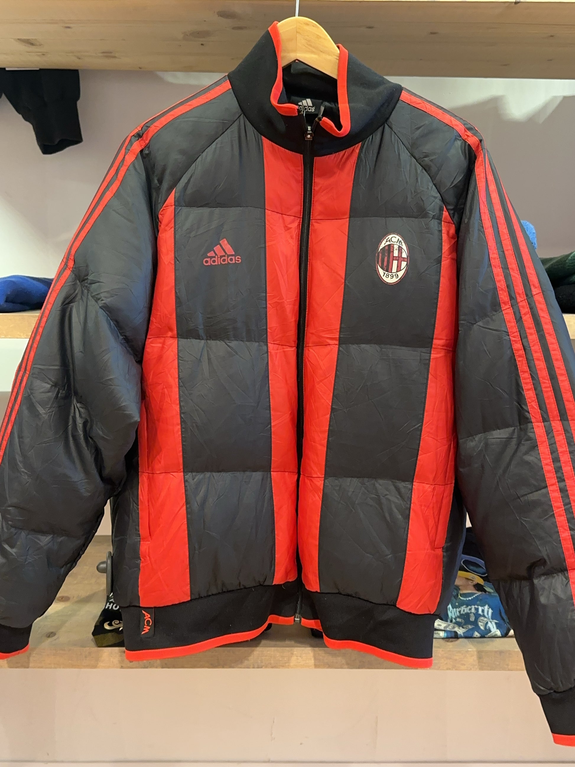M - 2008/2009 AC Milan Adidas Puffer Jacket