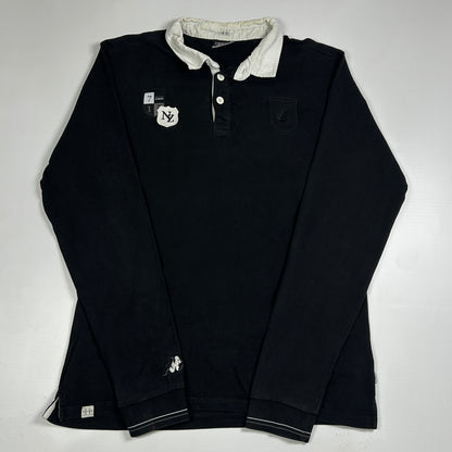 XL - Vintage 2000's Kappa NZ New Zealand Rugby Union Longsleeve Polo