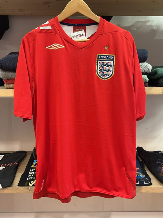 2006-2008 England Umbro Away Football Shirt - L