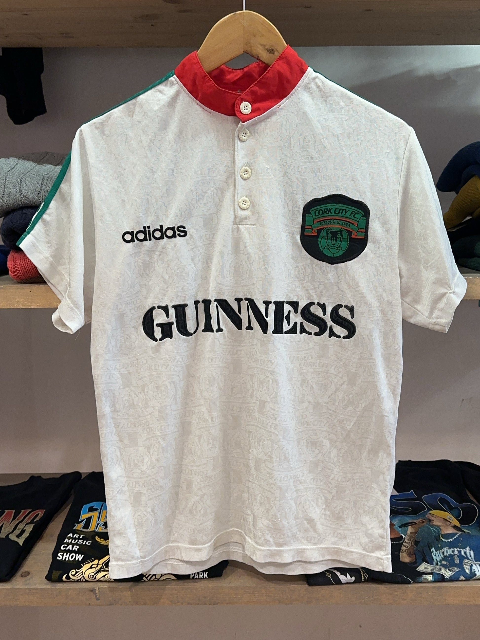 1995-1997 Cork City FC Adidas Home Football Shirt - S