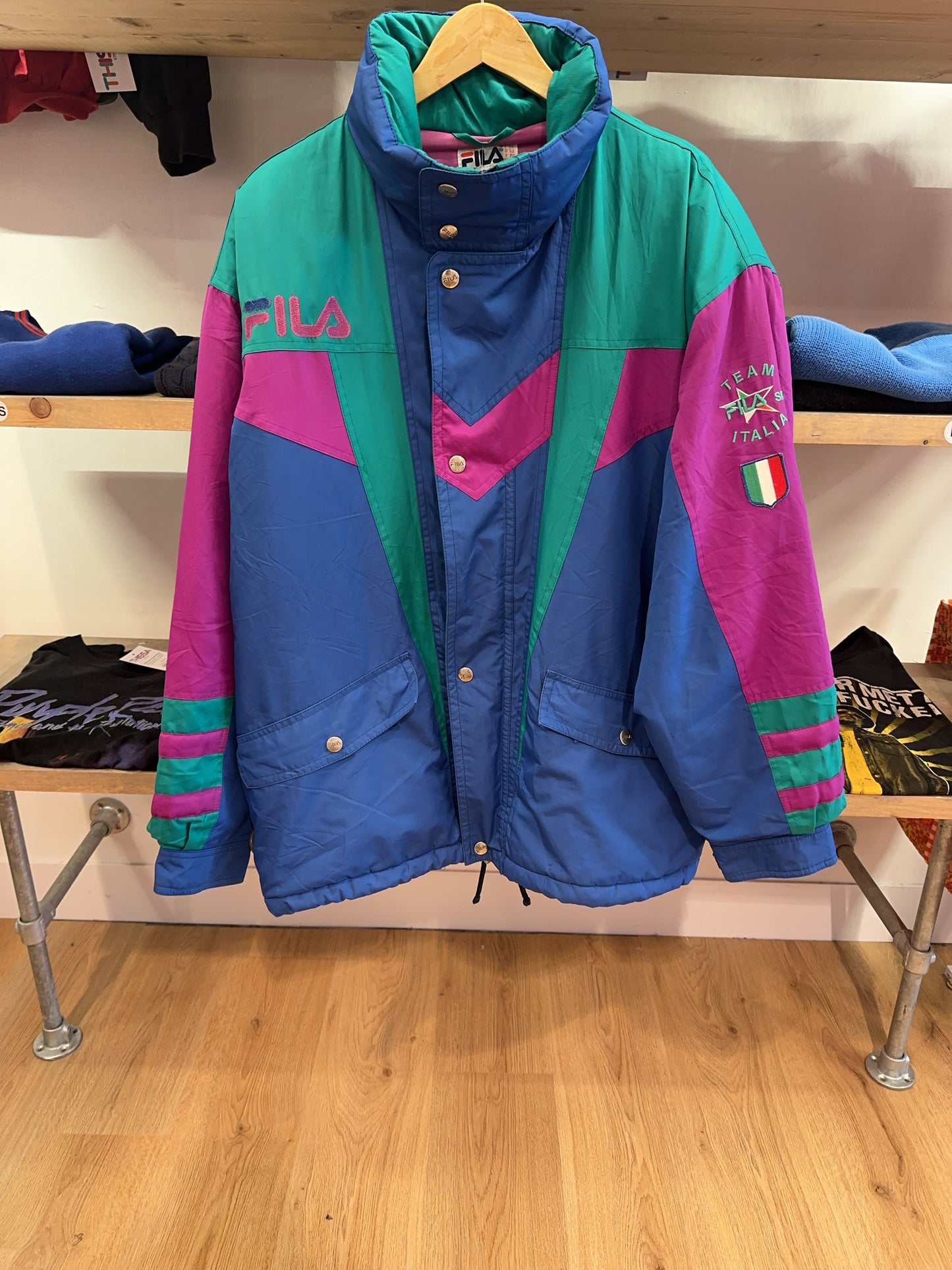 XL - Vintage 1990's Fila A. Tomba Team Italia Ski Jacket