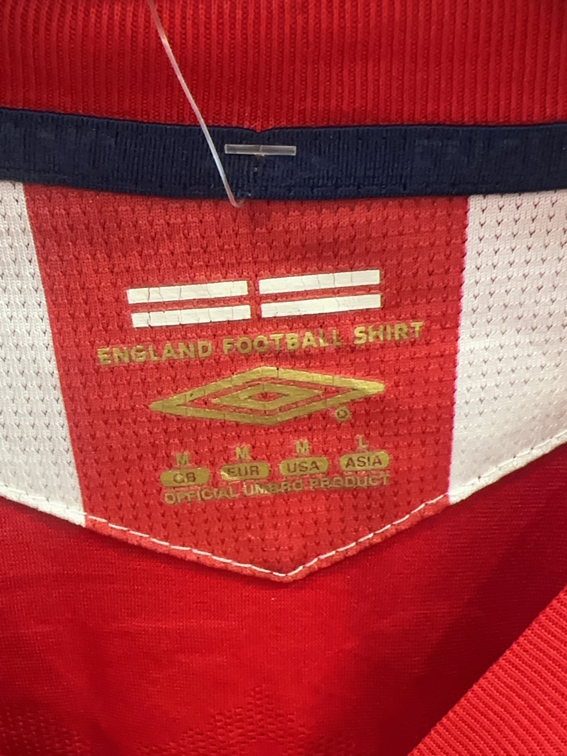 2006-2008 England Umbro Away Football Shirt 9 - M