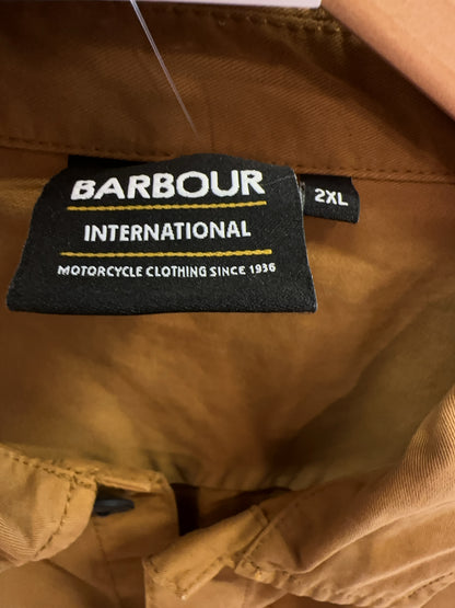 XXL - Barbour International Men's Tan Utility Overshirt Jacket