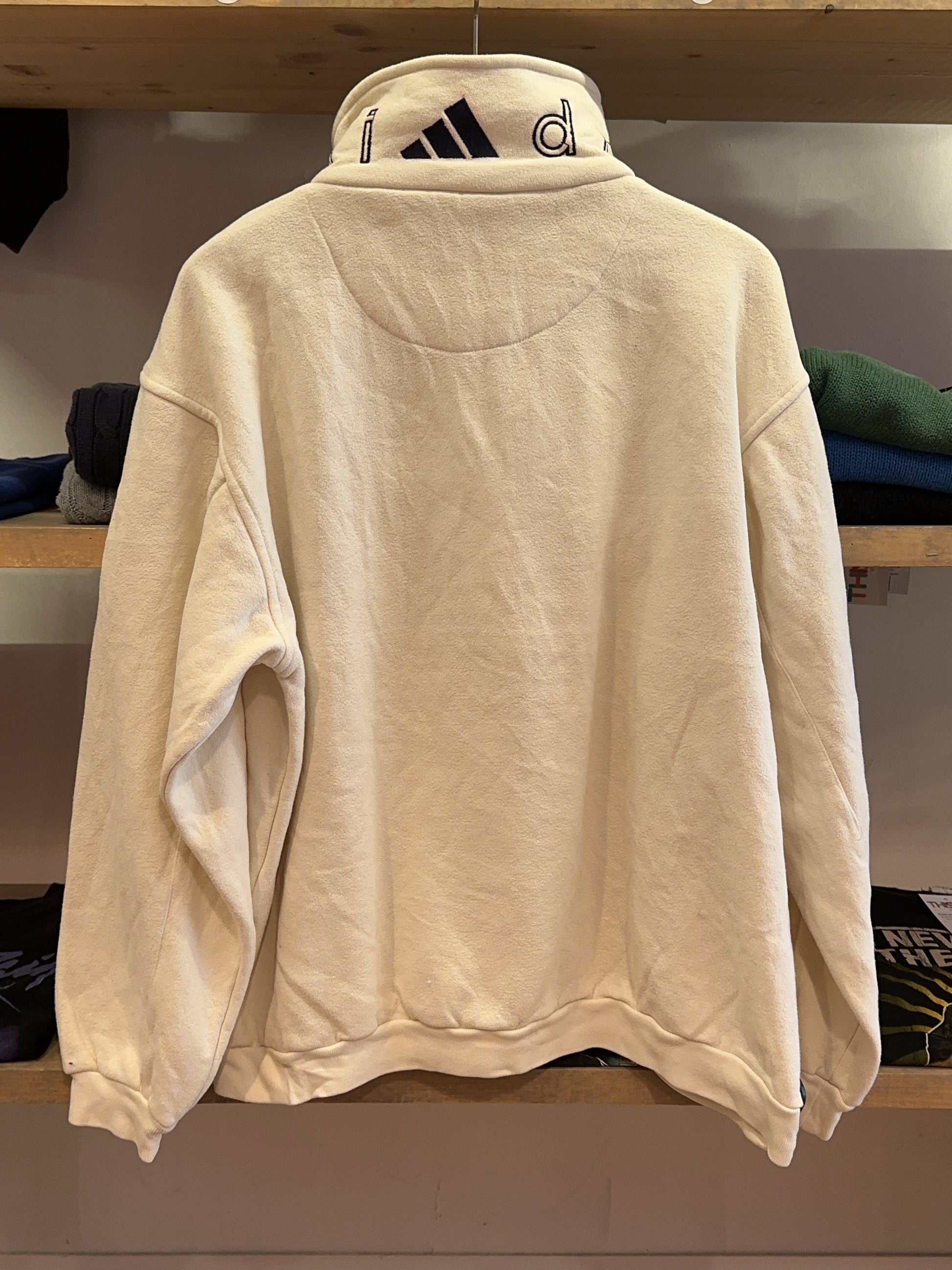 L - Vintage 1990's Adidas Fleece Quarterzip