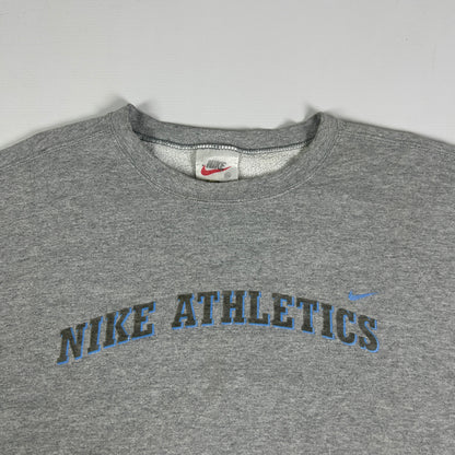 XXL - Vintage 1990's Nike Athletics Spellout White Tag Sweatshirt