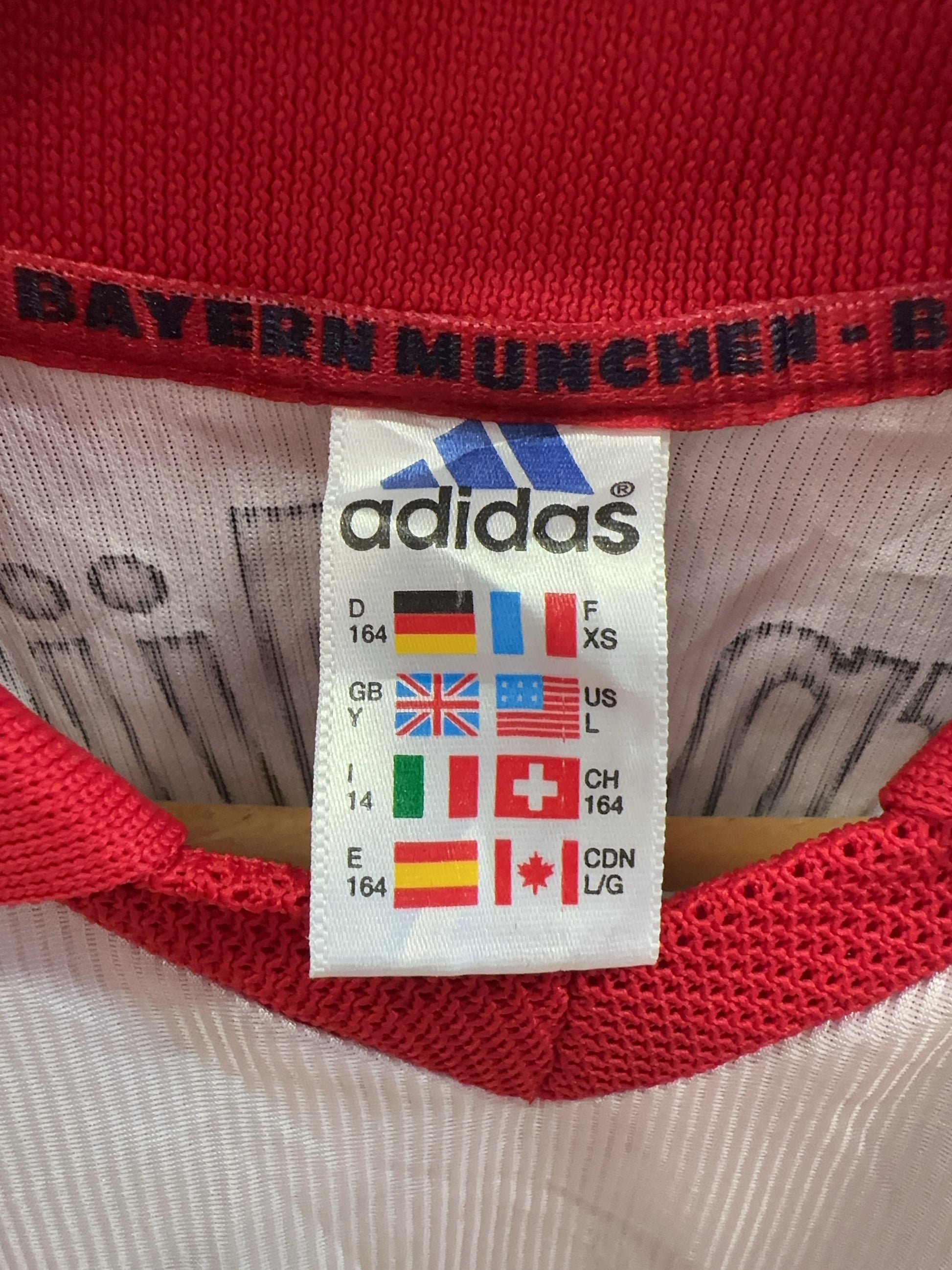 1998/00 FC Bayern Munich Adidas Opel Away Football Shirt