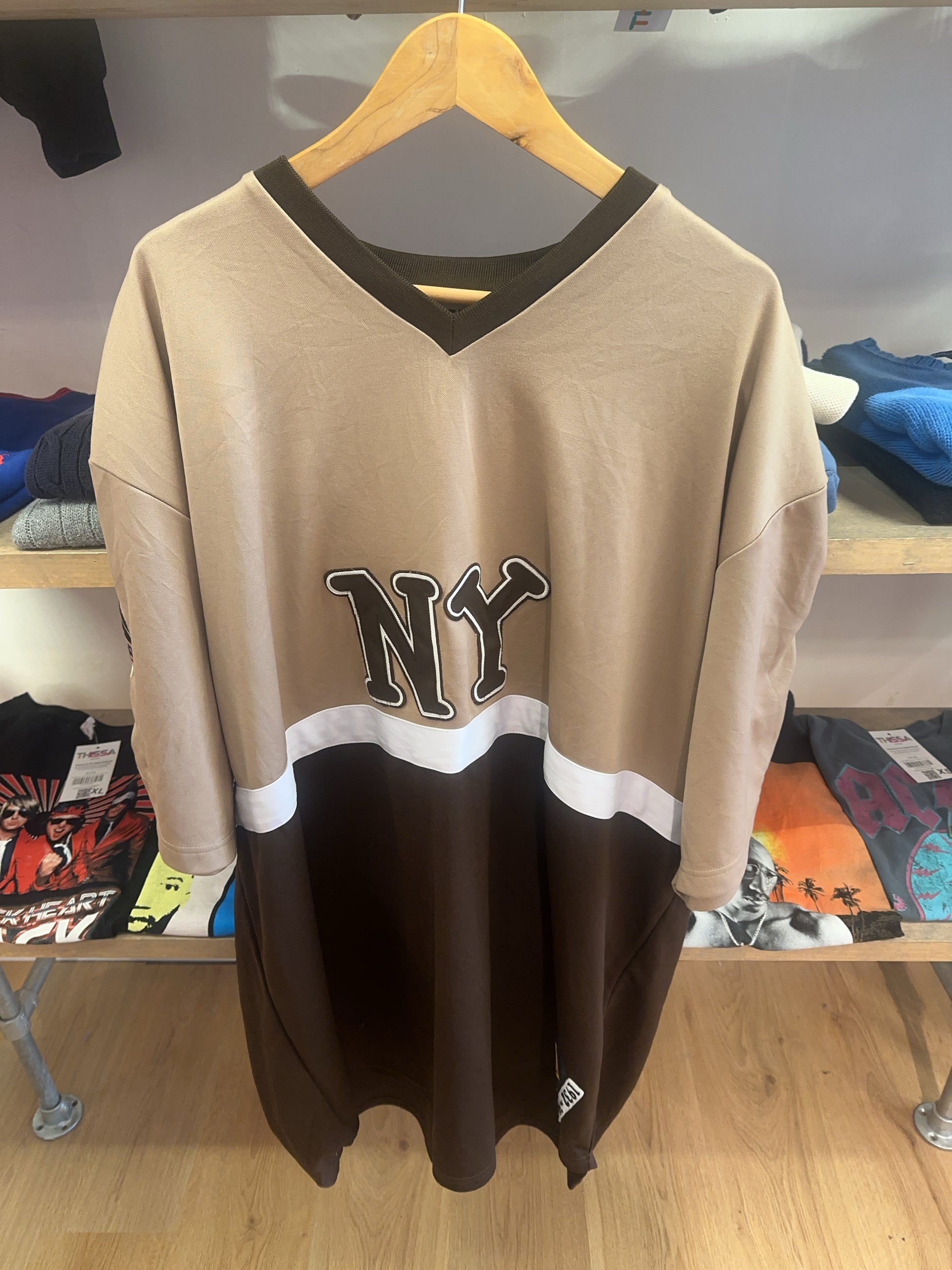 XXXL - NY Black Yankees #13 Vintage Baseball Jersey