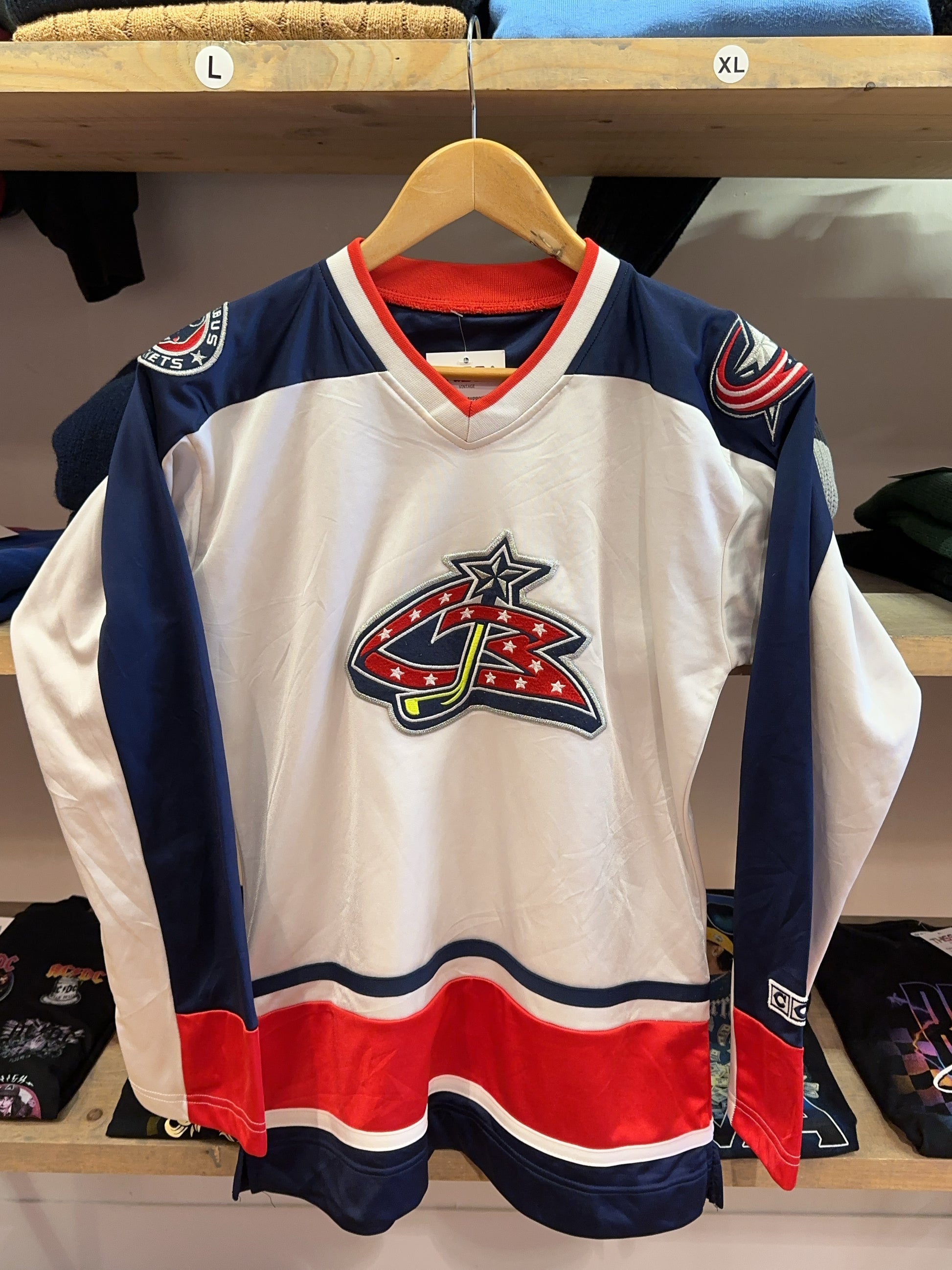 S - 2000-2003 Columbus Blue Jackets CCM Away NHL Jersey