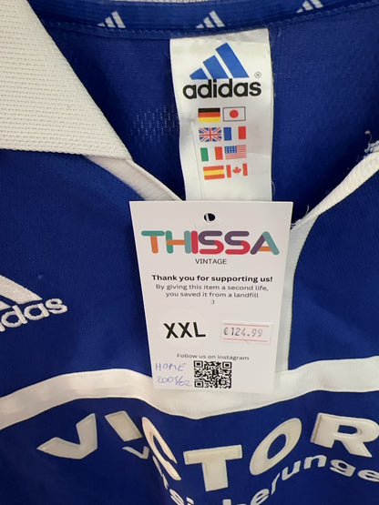 2001-2002 FC Schalke 04 Adidas Home Football Shirt Böhme #8 - XXL
