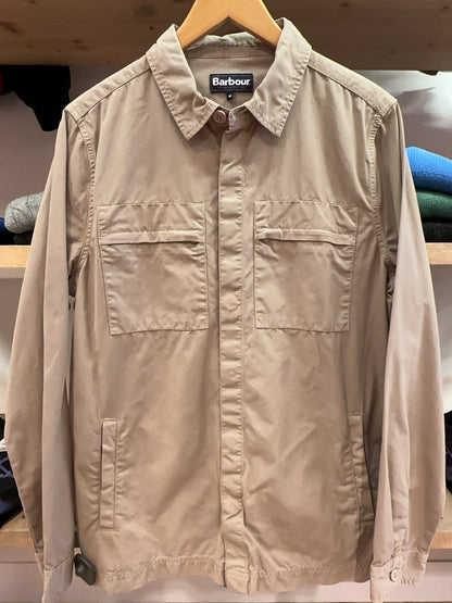 M - Barbour Beige Lightweight Utility Shirt Jacket