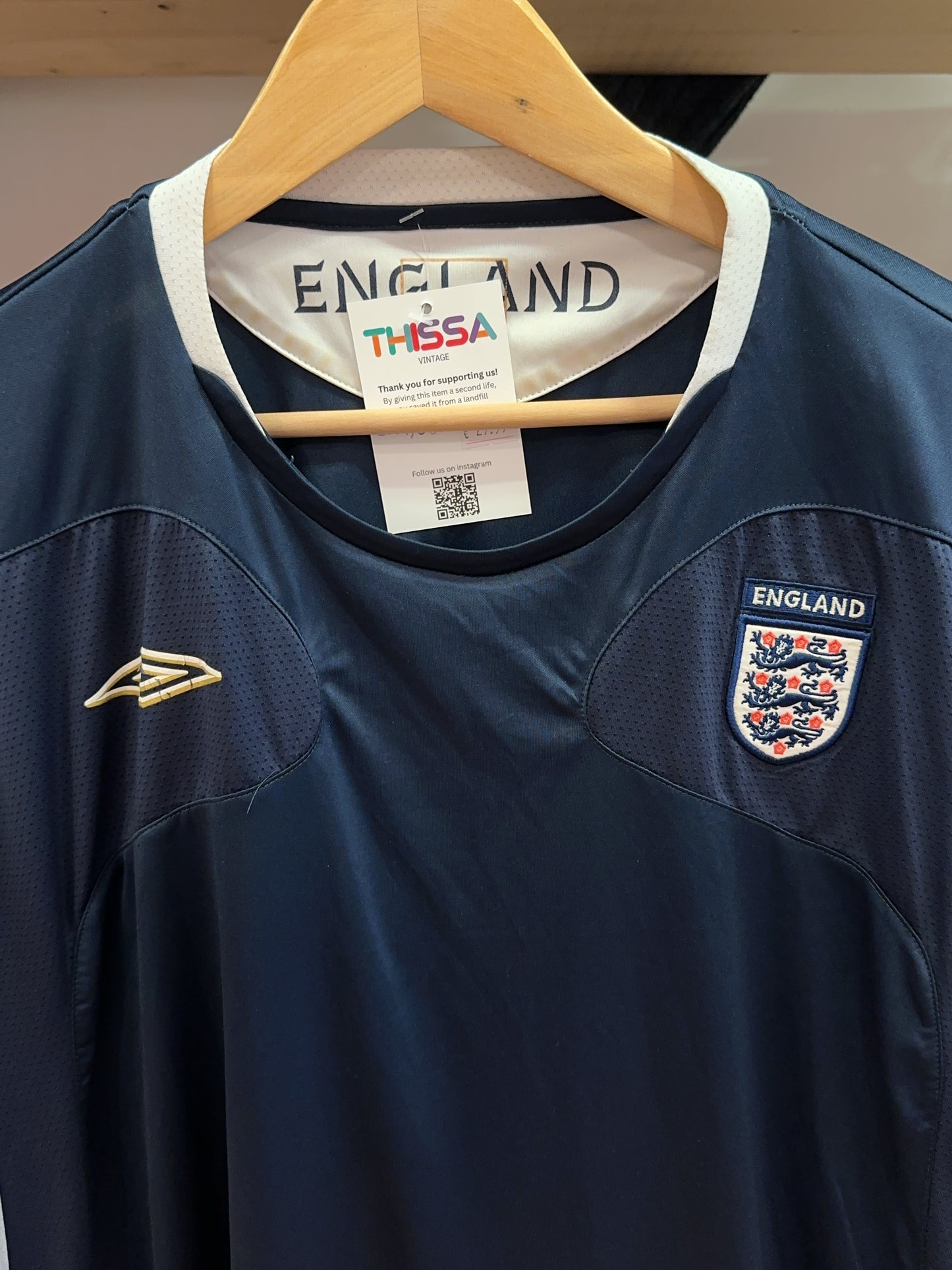 2004-2006 England Umbro Away Football Shirt - XXL