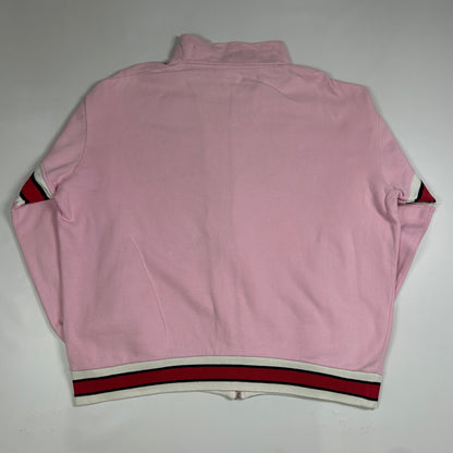 L - Vintage 2000's Pink Milano Zip-Up Track Jacket