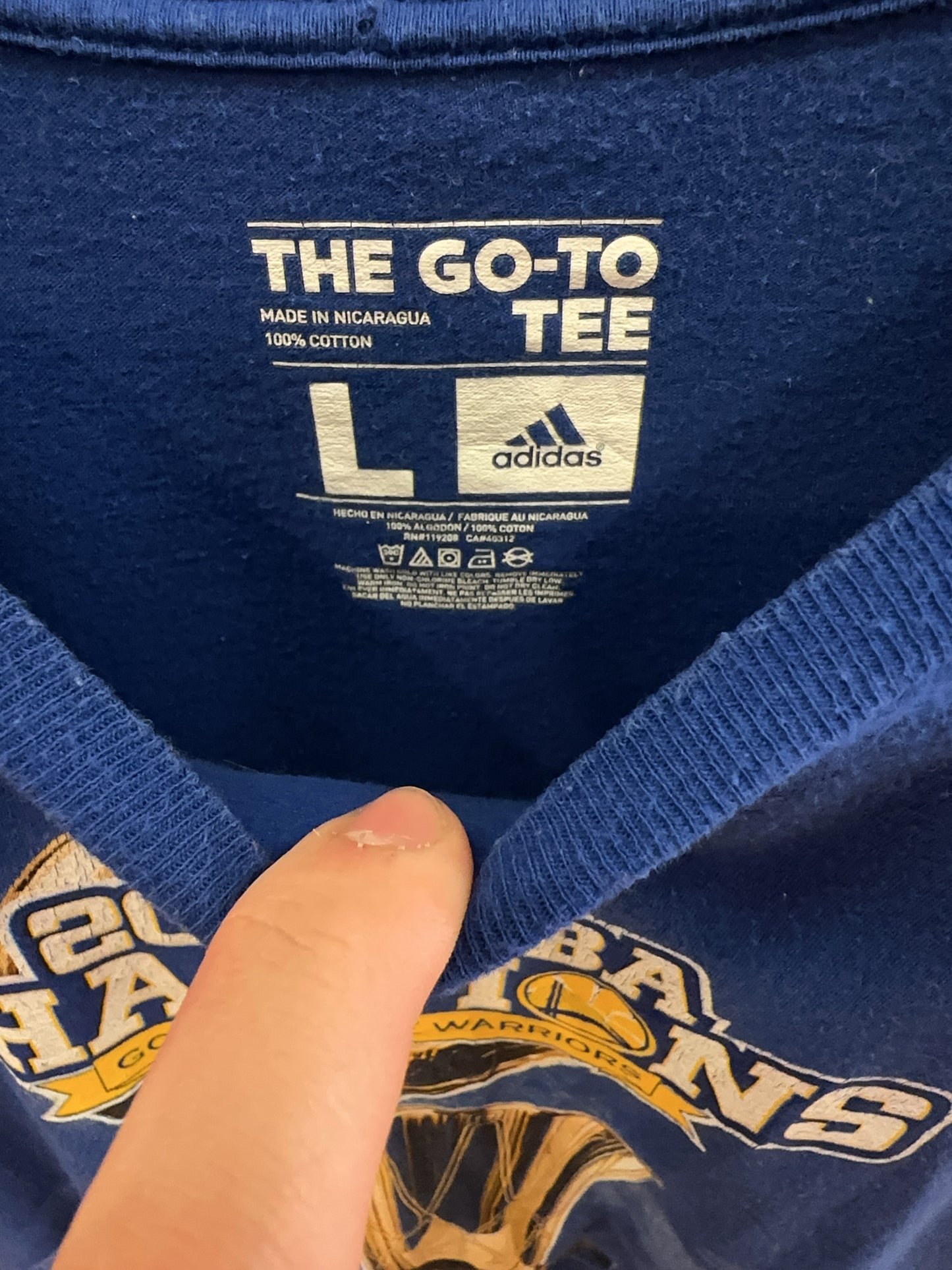 Adidas Golden State Warriors 2015 NBA Champions Tee