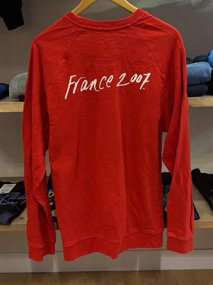 L - Vintage France 2007 Rugby Adidas Sweatshirt