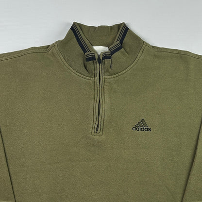 XL - Vintage 1990's Adidas Quarterzip