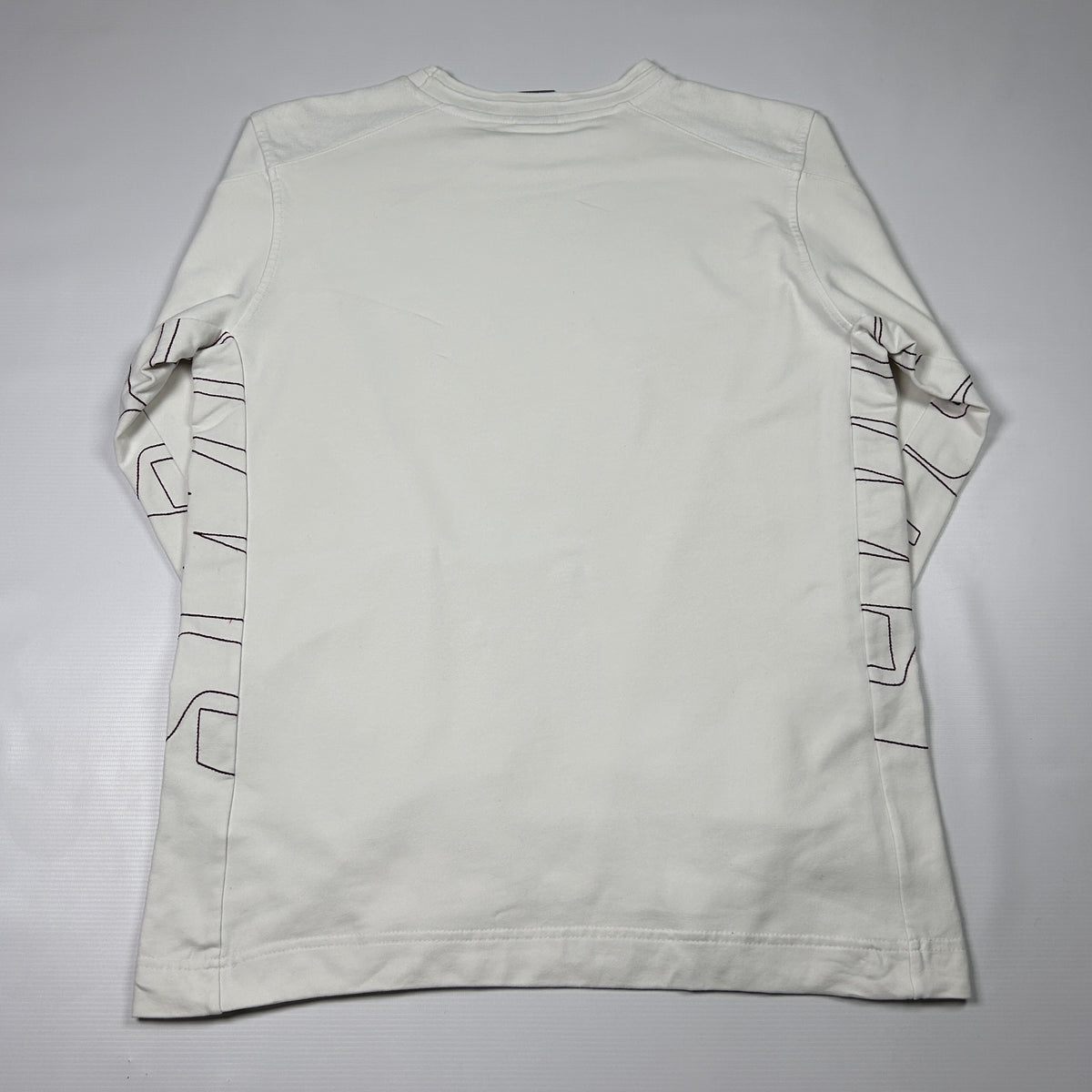 M - Nike 2000's White Long Sleeve Sweatshirt