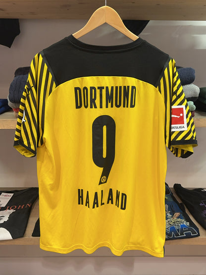 2021-2022 Borussia Dortmund Erling Haaland #9 Puma Home Football Shirt - XL