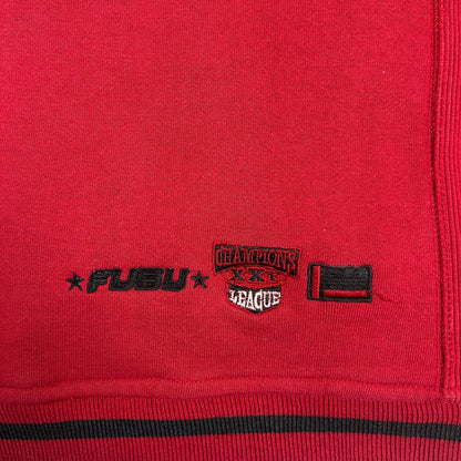 XXS - Vintage 2000's Red FUBU 05 Zip-Up Hoodie