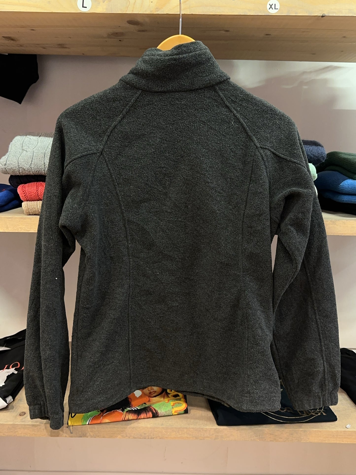 Columbia Charcoal Full-Zip Fleece Jacket - S