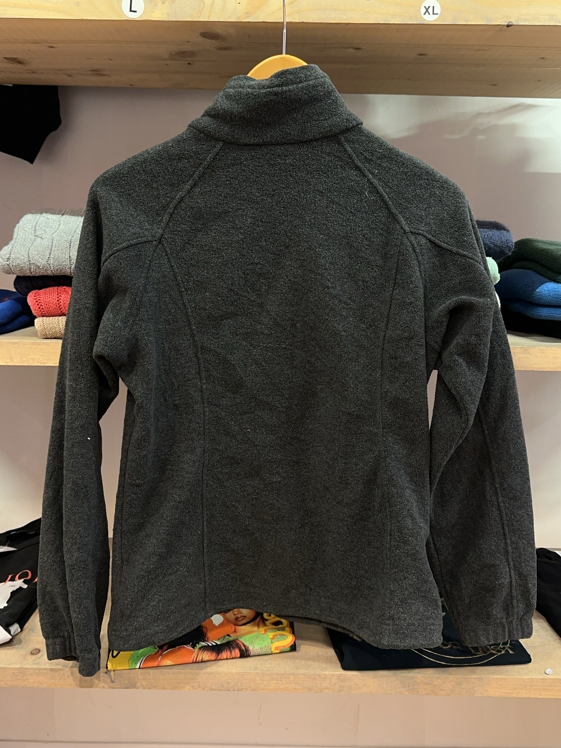 Columbia Charcoal Full-Zip Fleece Jacket - S
