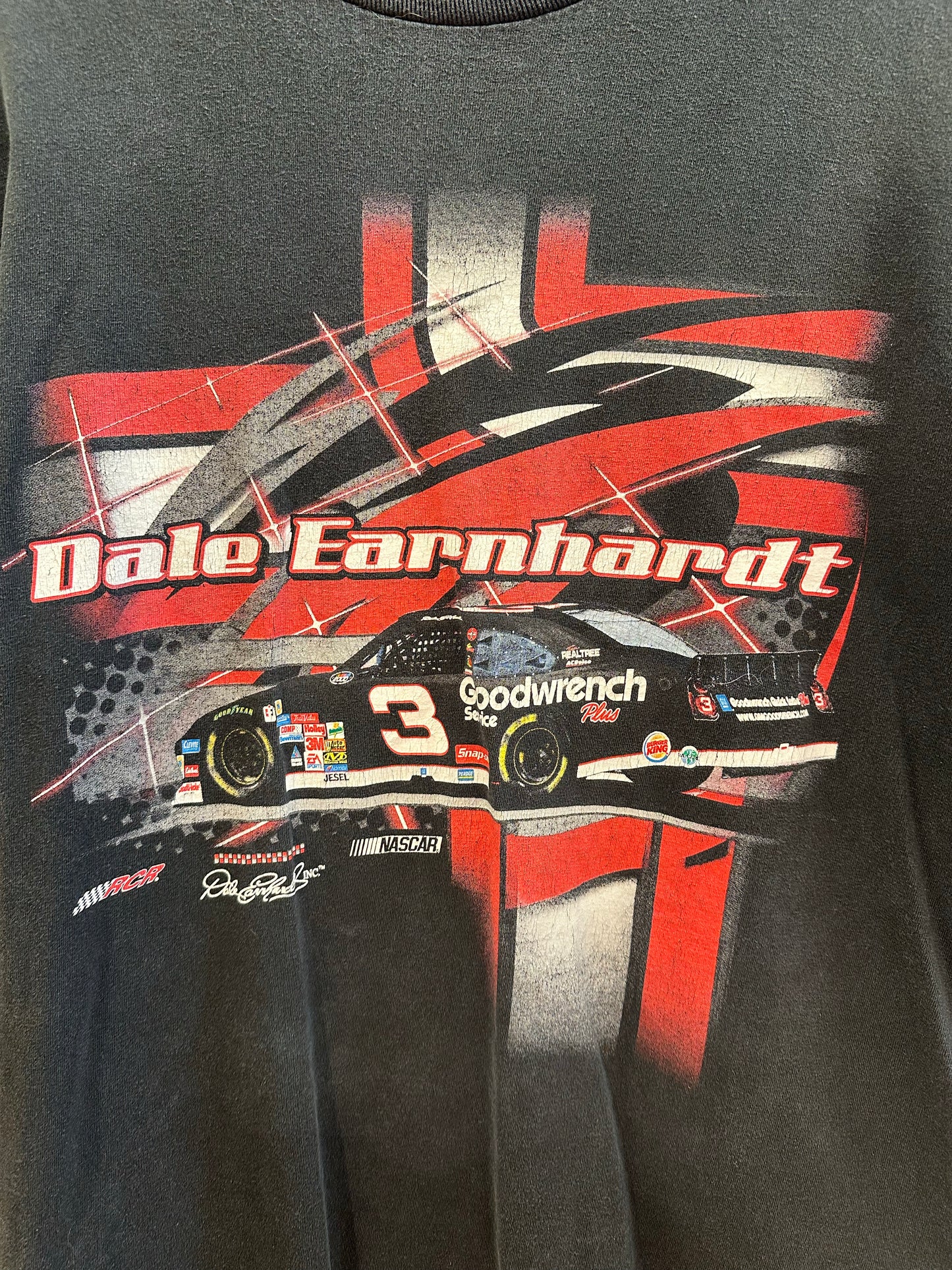 XL - Dale Earnhardt NASCAR Graphic Long Sleeve T-Shirt