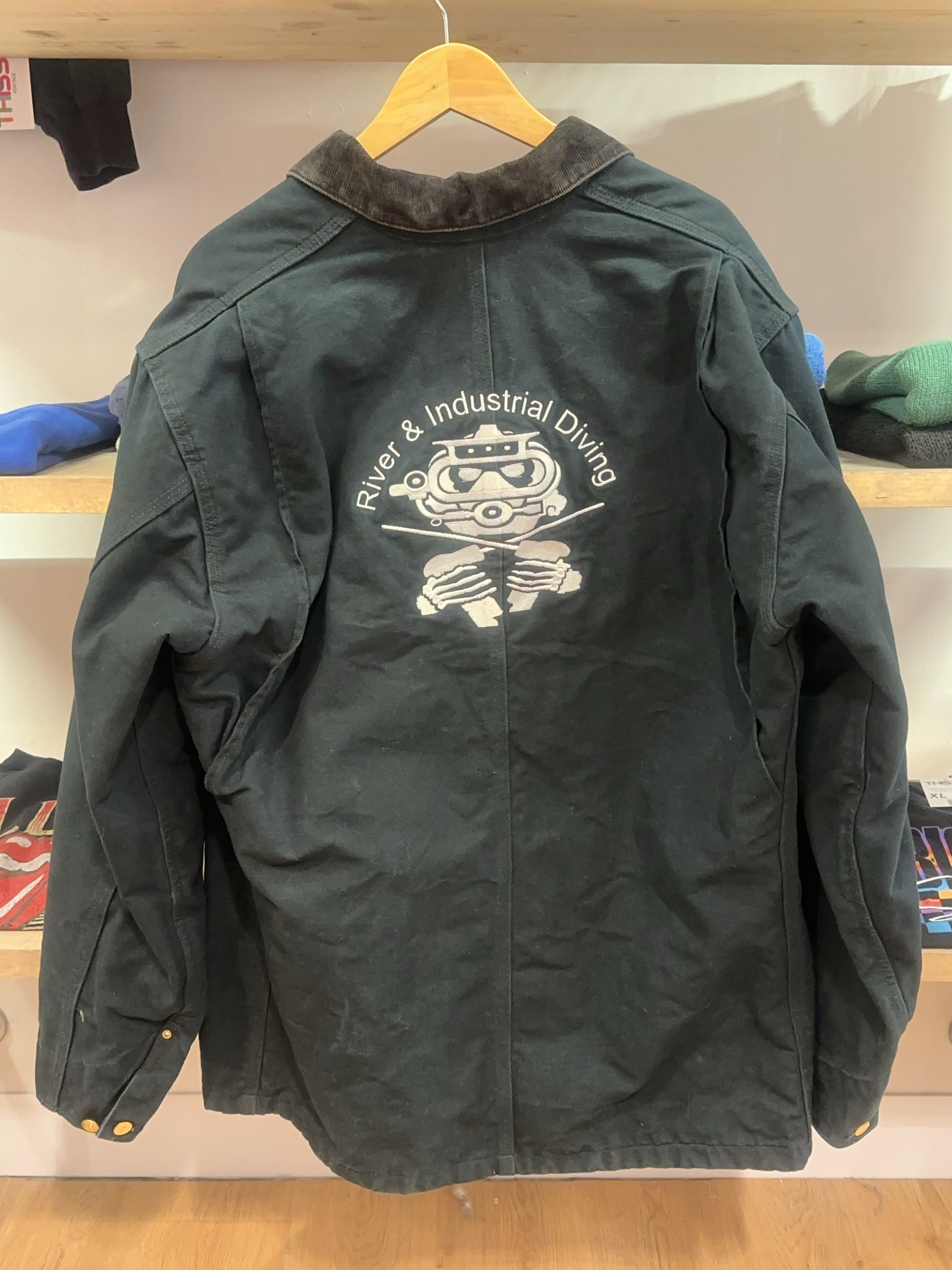 L - 1990's Carhartt CB1043 / C01 River & Industrial Diving Work Jacket