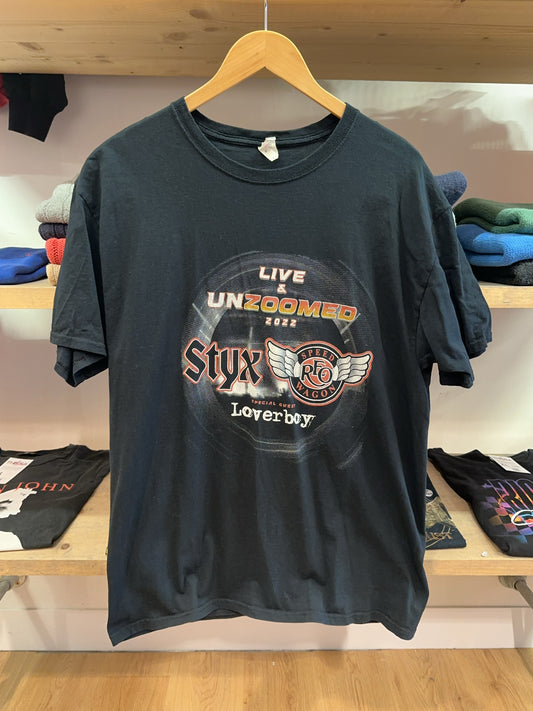 Styx, REO Speedwagon, Loverboy Band T-shirt - L