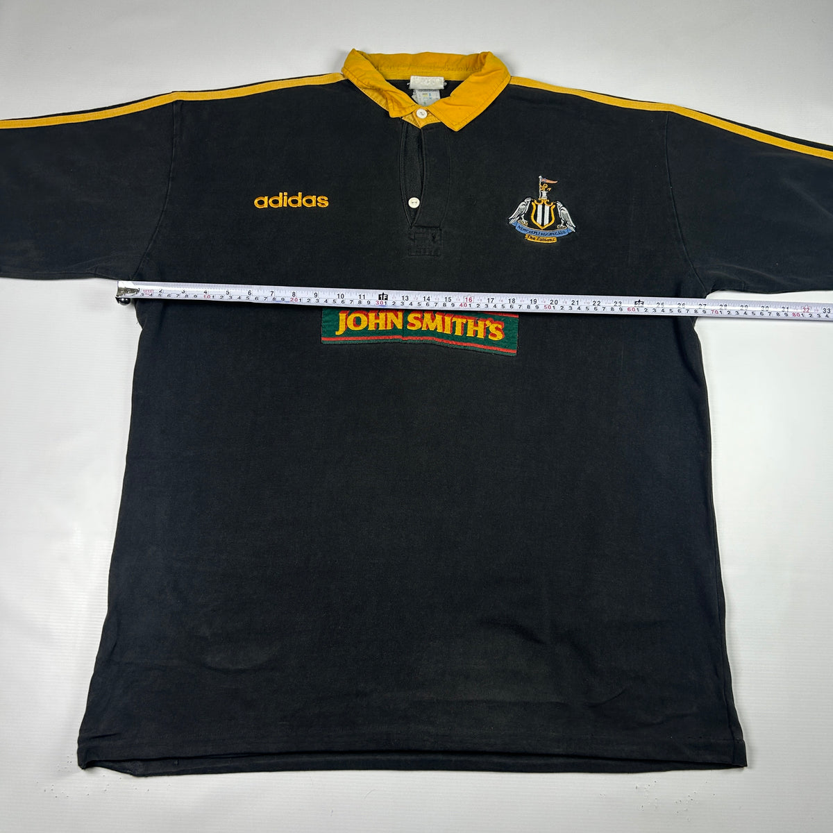 XL - 1997-1998 Adidas Newcastle Falcons Rugby Club Long Sleeve Polo Shirt