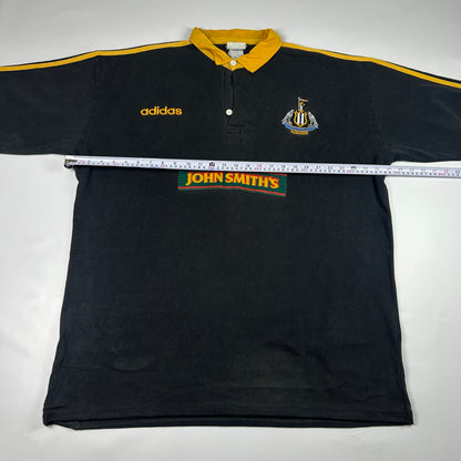 XL - 1997-1998 Adidas Newcastle Falcons Rugby Club Long Sleeve Polo Shirt
