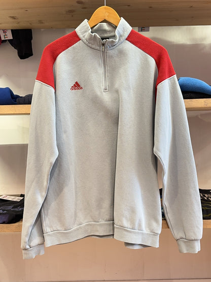 L - Vintage 2000's Adidas Football Quarterzip