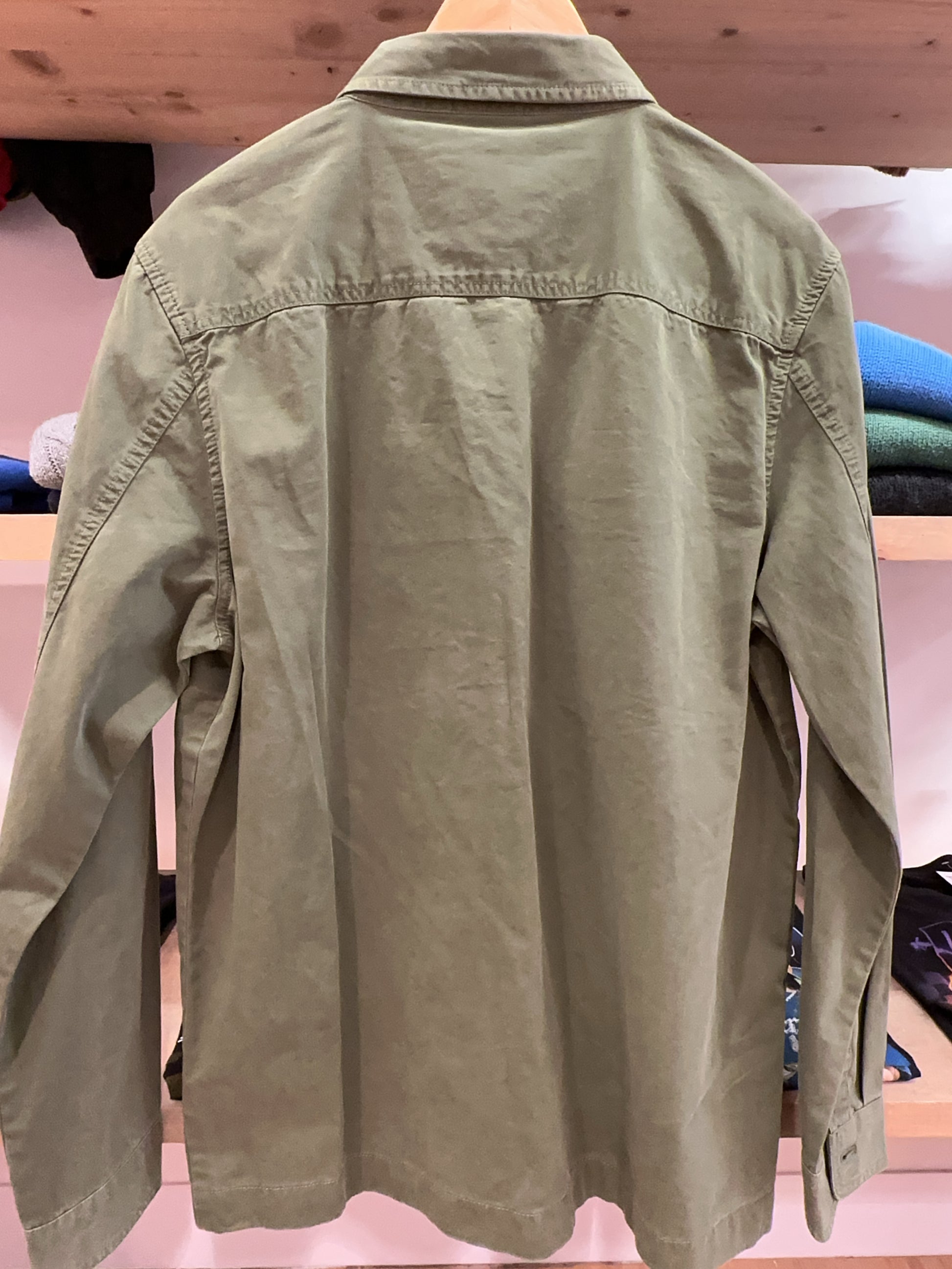 M - Barbour International Olive Overshirt Jacket