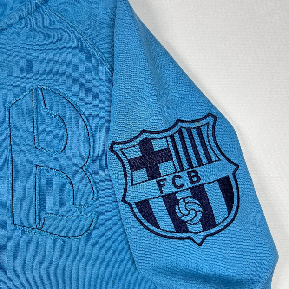 S - Nike FC Barcelona Blue Zip-Up 2012-13 Hoodie