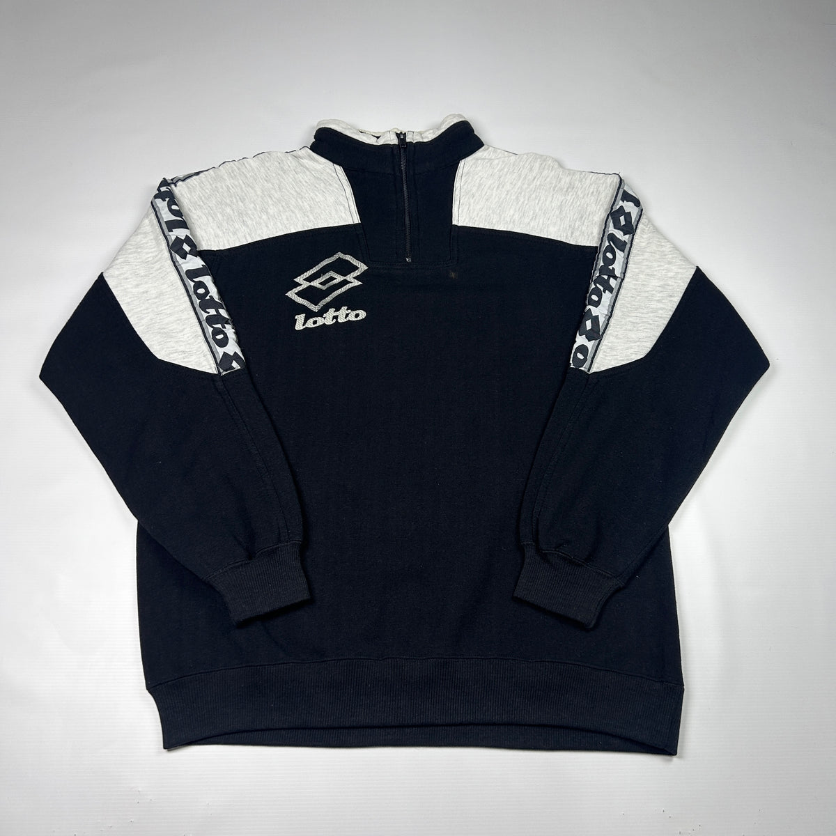 S - 1990's Lotto 1/4 Zip Colorblock Sweatshirt