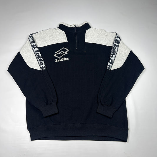 S - 1990's Lotto 1/4 Zip Colorblock Sweatshirt